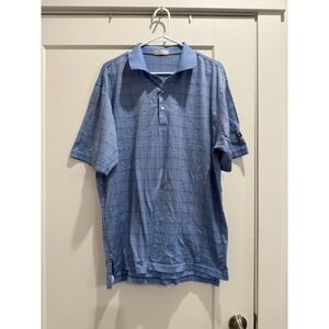 Peter Millar‎ Blue Polo Men's Size Large Cotton